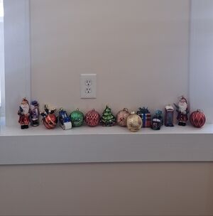 New Bundle of 15 Colorful Whimsical Cottagecore Christmas Ornaments.